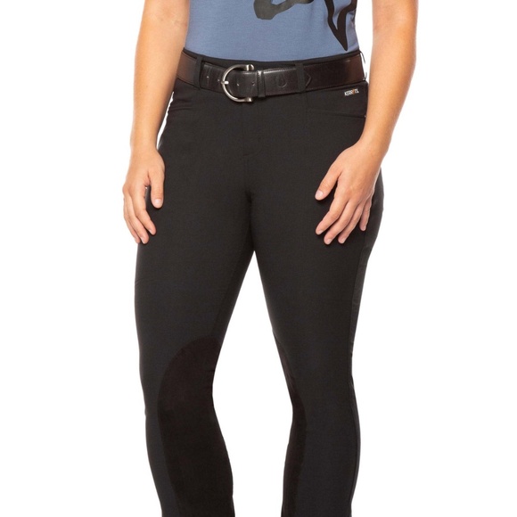 Kerrits Activewear Dynamic™ Extended Knee Patch Bootcut Breech Size 2XBLACK / 2X - Picture 1 of 8